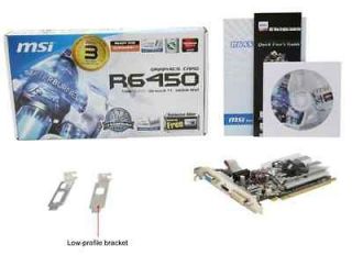 NEW* MSI AMD Radeon HD 6450 1GB DDR3 PCIe Express HDMI Low Profile 