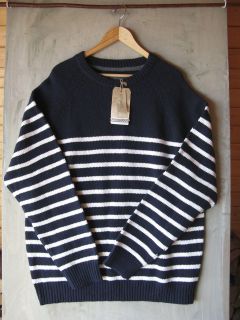 Fat Face French Style Blue Breton Sailors Stripy jumper Cotton and 