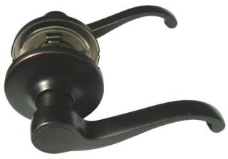   Rubbed Bronze Lever Handle Door Lock 835 lockset knob single deadbolt