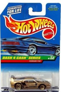 1998 Hot Wheels #722 Dash 4 Cash Series Ferrari F40
