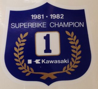 Kawasaki 1983 KZ1000R ELR   Gas Tank Decal   Eddie Lawson Replica