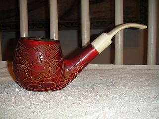 Vintage Pipe Oriental Carving Very Large Size Decorativ​e Pipe 