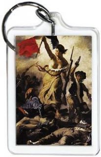 Delacroix Liberty Leading The People Lucite Keychain 65664KR
