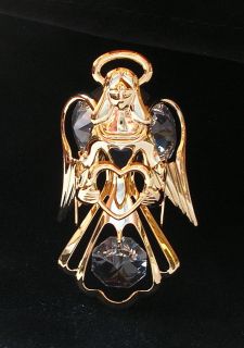 Mascot Inc. Austrian Crystal Delight 24K Gold Plated Angel Halo 