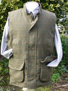DERBY TWEED SHOOTING VEST BNWT 4 HUNTING NEW SMALL   XXXXXX LARGE