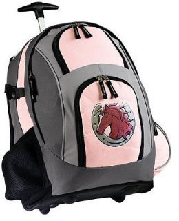   Backpack HORSES Design Rolling Bags for School BAG Travel Carryon