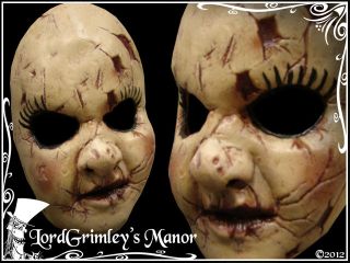 NEW 2012 Deadly Doll Halloween Mask Prop Horror Face Tom Devlin