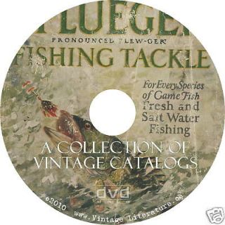Pflueger Fishing Lures Vintage {4} Catalogs on DVD