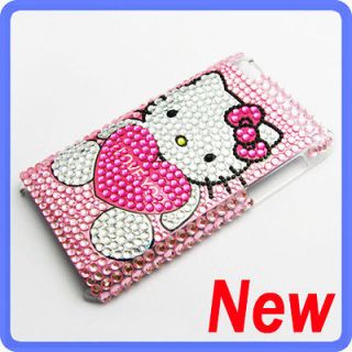 Hello Kitty Bling Diamond Back Case Cover For iPod Touch iTouch 4 G 