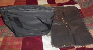 Black Diaper Bag w/ Lots of Compartments & Changing Pad Incl. Perfect 