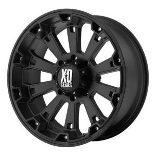 17 inch 17x9 KMC XD black wheels rims 8x6.5 8x165.1 silverado suburban 