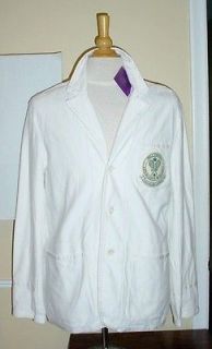 NEW Mens XXL Polo Ralph Lauren Wimbledon Tennis Blazer Jacket Cotton 