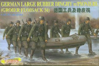 Dragon 135 German Large Rubber Dinghy w/ Pioniere