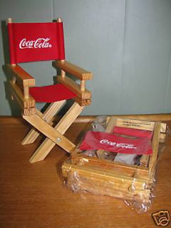 Coke Coca Cola Wooden Directors Chair NEW