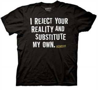 Mythbusters I Reject Your Reality Funny TV Adult XX Large T Shirt