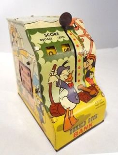 VINTAGE MARX DONALD DUCK AND FRIENDS REGISTER BANK *WOW* 984F