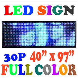   COLOR] 40x97 LED MOVING SCROLLING PROGRAMMABLE DISPLAY SIGN BOARD