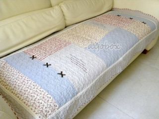 150cm Cottage Country Style Sofa Windowsill Cover Pet Mat Room Rug 