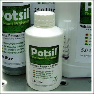 Potsil Liquid Silica. Potassium Silicate. Silicon for stronger Plants 