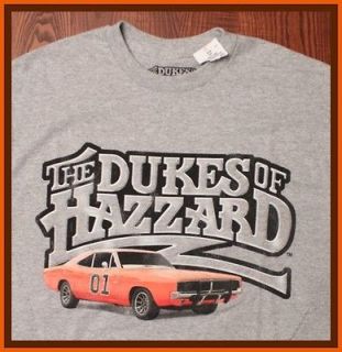   Dukes Of Hazzard General Lee Dodge Charger Emblem Gray Medium T Shirt