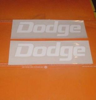 DODGE Van Car Truck 2 Decals MOPAR Charger 2012 2011 2010 2009 2008 