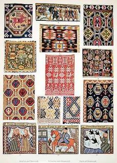   Print Sweden Denmark Nordic Museum Danish Folk Cloth Fabric Patterns