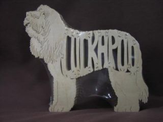 NEW Cockapoo Dog Wooden Scroll Saw Toy Puzzle