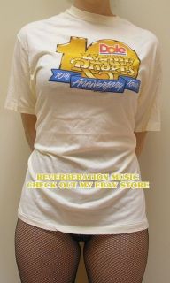 KENNY ROGERS Dole Presents 10th Anniversary Tour 1987 yellow T Shirt 