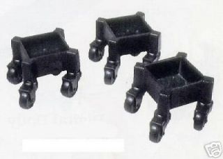 GRAND PIANO LEG DOLLIES CUP DOLLIES Set of 3 SQUARE