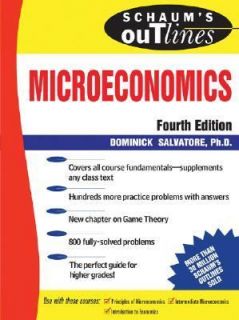   of Microeconomic Theory by Dominick Salvatore 1991, Paperback
