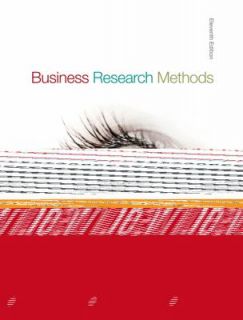 Business Research Methods by Donald R. Cooper and Pamela S. Schindler 