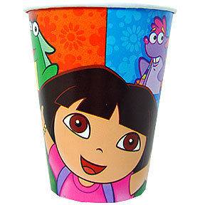 Nick Jr DORA the Explorer Paper CUPS Birthday Party Supplies Tableware 