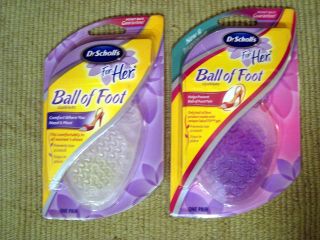 Lot of 2   Dr. Scholls For Her   Ball of Foot Massaging Gel Cushion 