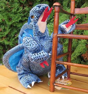 Baby Dragon Hand Puppet Folkmanis Plush Toy Stuffed Animal Green 