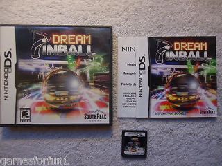 Dream Pinball 3D (Nintendo DS, 2008) DS/DSL/DSi/XL FAST SHIPPING L 