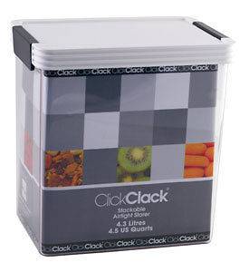   Click Clack 4.5 Quart Dry Food Canister and Airtight Food Storage
