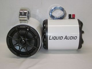   Front/Back White Wakeboard Tower Boat Speakers Marine Boat Speakers