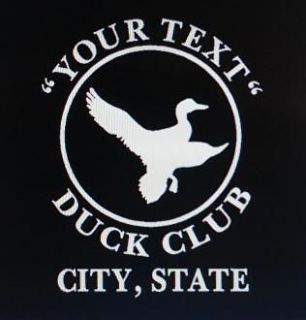 Personalized Duck Hunting Club Decal DUCK Hunt Clubs