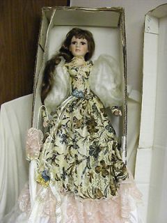 Large Life Size Duck House Victorian Porcelain Doll Hooped Skirt & Hat 