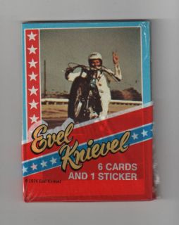 1974 Topps Evel Knievel Unopened Wax Pack   MINT