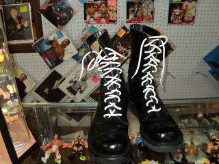 Heavy Duty Leather Boots for Pro Wrestling