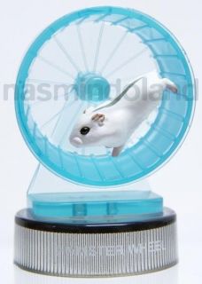   Siberian Russian winter white dwarf Hamster Wheel secret Figurine RARE