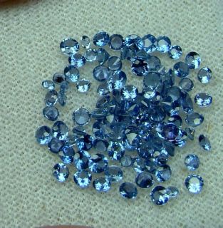 Fabulous 100 stones Yogo sapphirerounds smallest is 1.6mm up to 2 