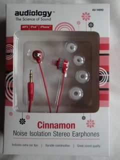 audiology , iPod, iPhone Earbuds Cinnamon Color New In Box