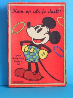 rare early vintage Disney Mickey Mouse germany dutch holland ring toss 