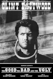 Clint Eastwood Sergio Leone Good, Bad, and The Ugly Movie Poster Print 