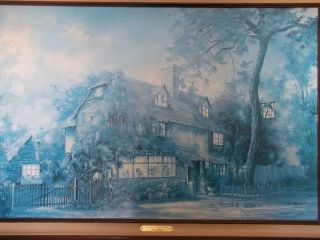 PENSHURST TEA ROOMS By Marty Bell 20X30 Ultracolor printed on Limoge 