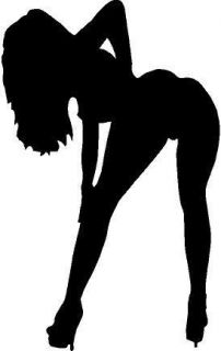   SILHOUETTE Window WALL Decal Pin Up Girl Vinyl Car Sticker ~ ANY COLOR