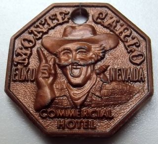   Hotel Cowboy Jackpot Winner keychain/fob/t​oken Elko, Nevada/NV
