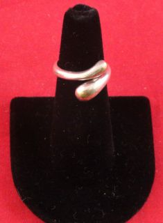 Authentic Tiffany & Co Elsa Peretti Tear Drop 925 Ring Adjustable Size 